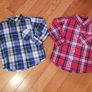 3T Boys Childrens Place Plaid Shirts